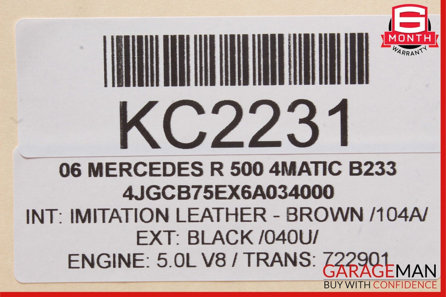 06-13 Mercedes R350 ML350 GL450 Pano Panoramic Sunroof Sun Roof Motor Unit