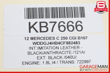 08-17 Mercedes C250 C350 E63 AMG Center Console Ashtray Ash Tray Compartment