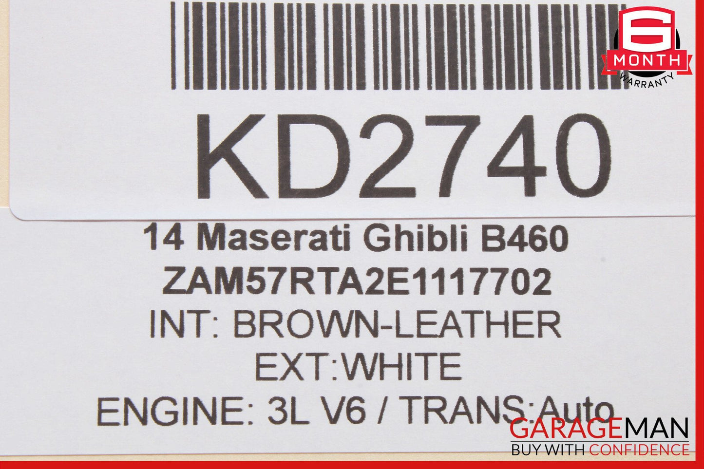 14-17 Maserati Ghibli Radio CD Player Head Unit Receiver 06700301980 OEM