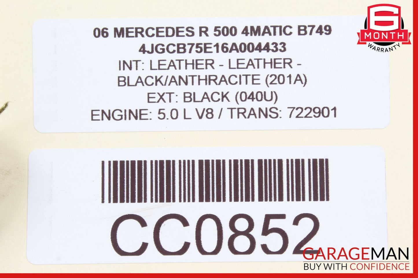 06-13 Mercedes W251 R500 ML350 Rear Left or Right Upper Control Arm OEM