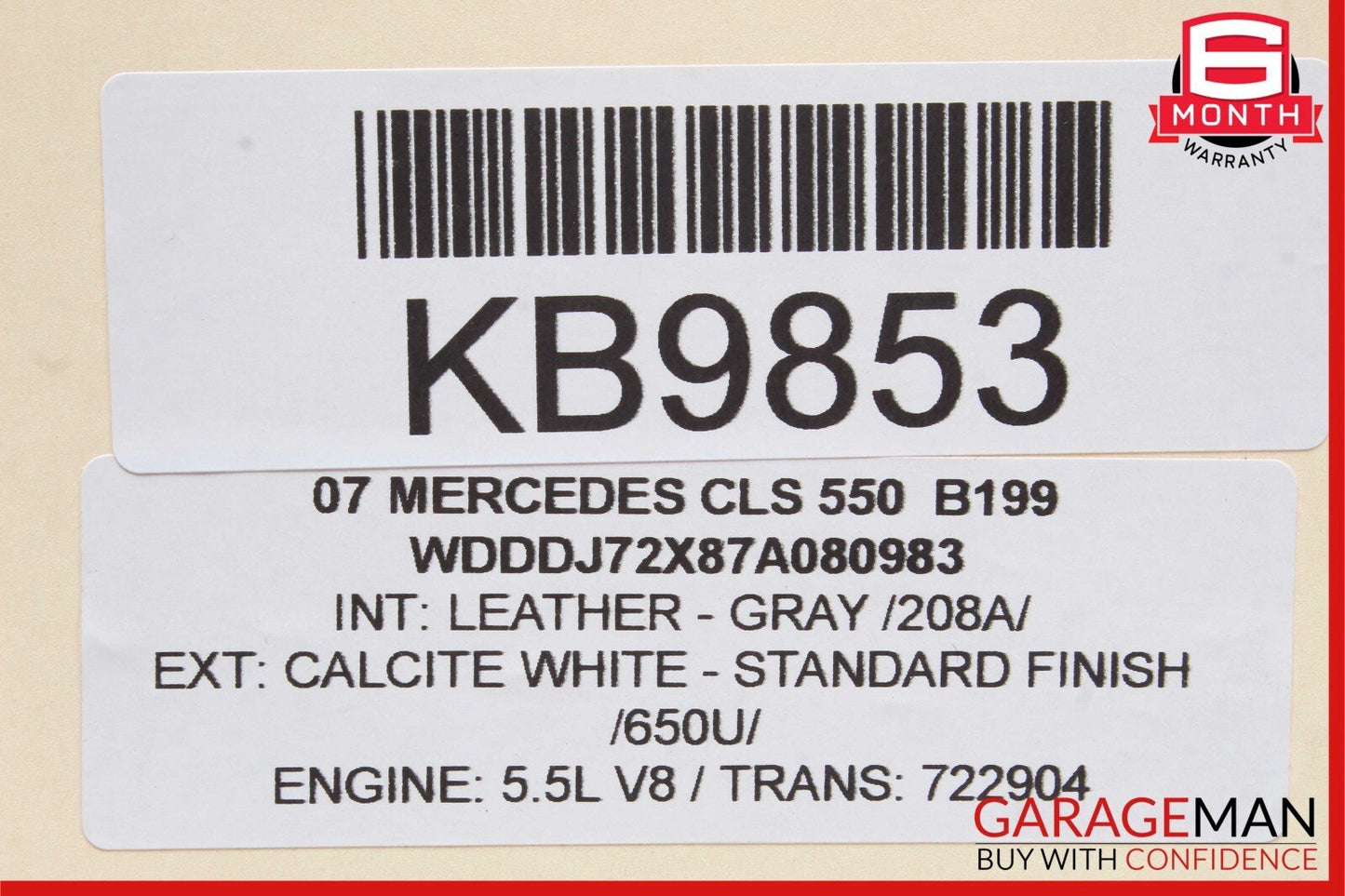 03-11 Mercedes W219 CLS550 Under Seat Control Module Front Right Side OEM