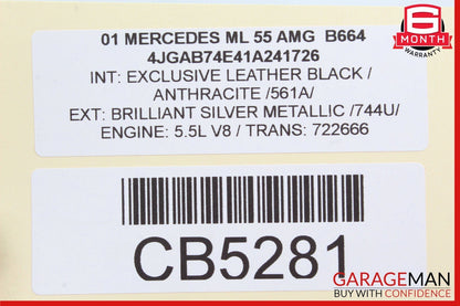 98-05 Mercedes W163 ML55 AMG ML350 Rear Right Side Top Upper Control Arm OEM