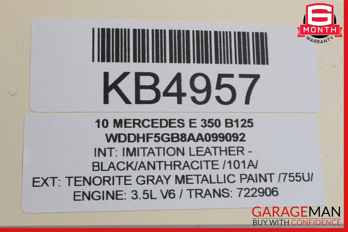 08-16 Mercedes W212 E350 GLK350 Rear Left Side Door Window Regulator Motor OEM