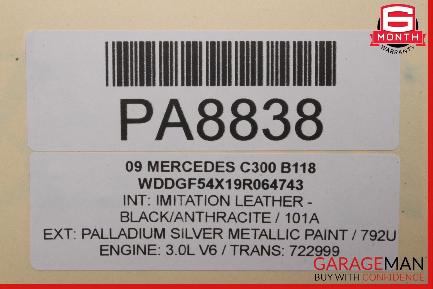 08-18 Mercedes C300 GLK350 E250 Engine Radiator Cooling Fan Motor Assembly OEM