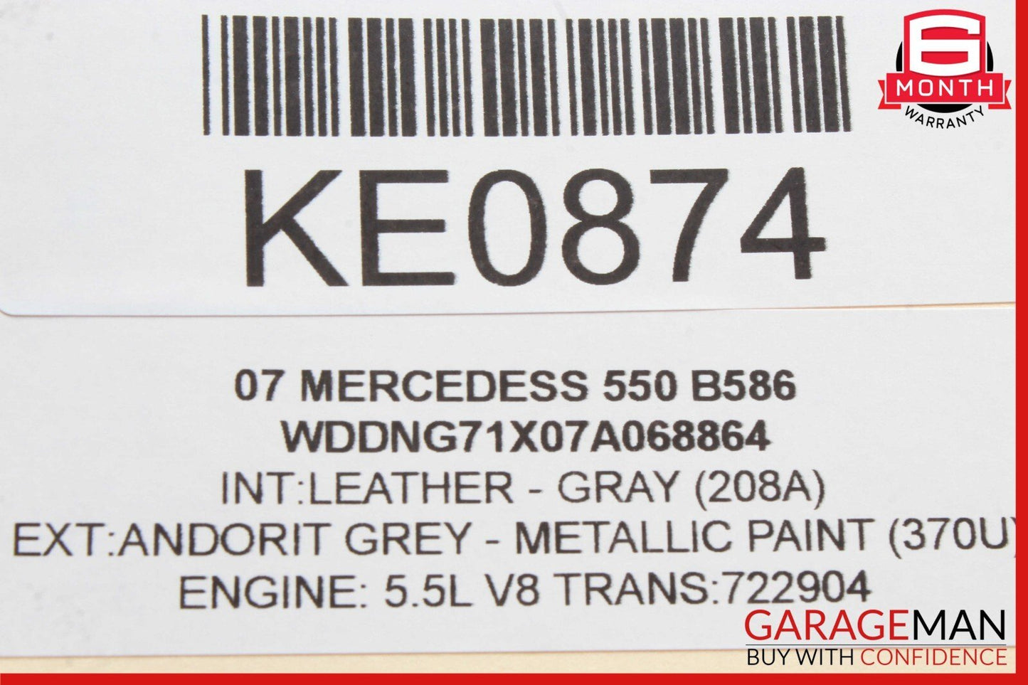 07-09 Mercedes W221 S550 S63 AMG Ashtray Ash Tray Compartment Tray Lighter OEM