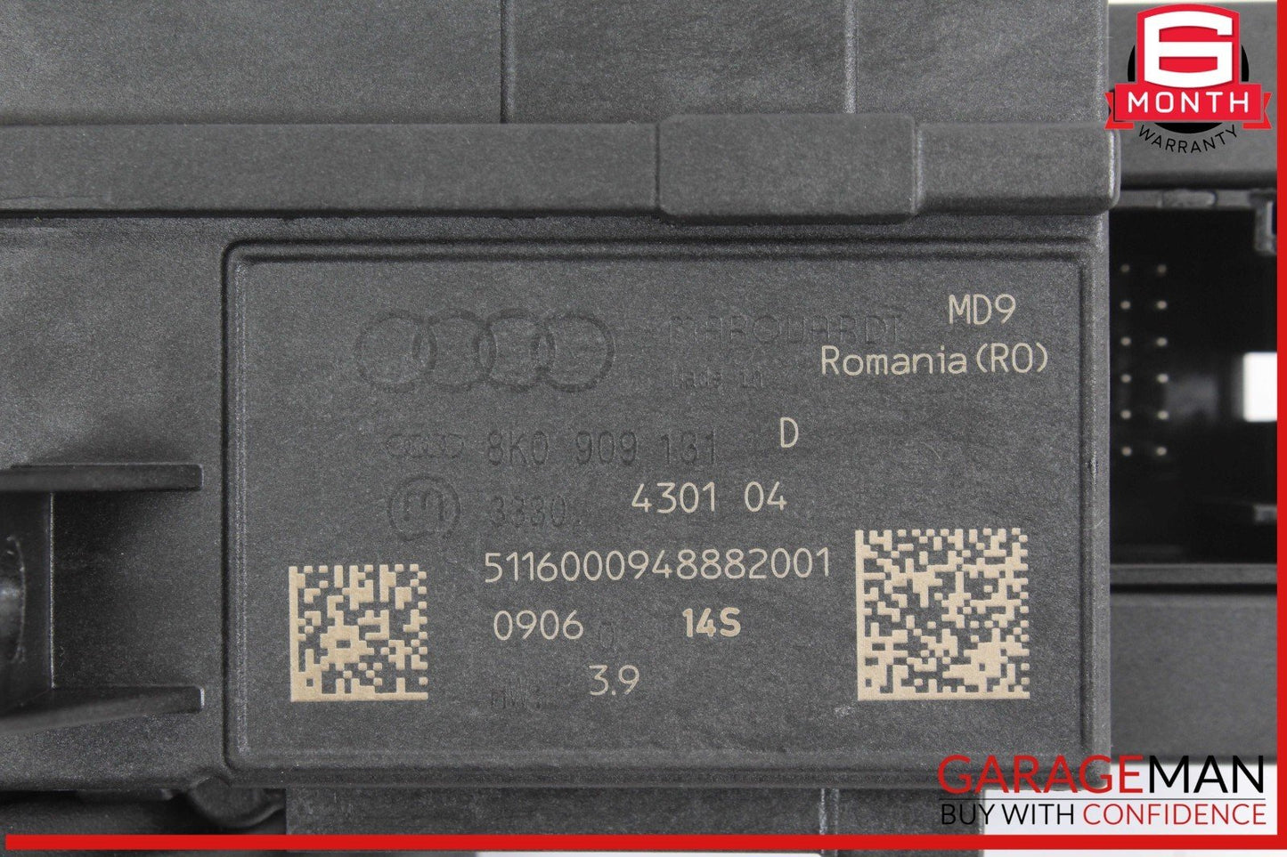 14-16 Audi SQ5 Ignition Starter Control Switch w/ Key 8K0909131D OEM