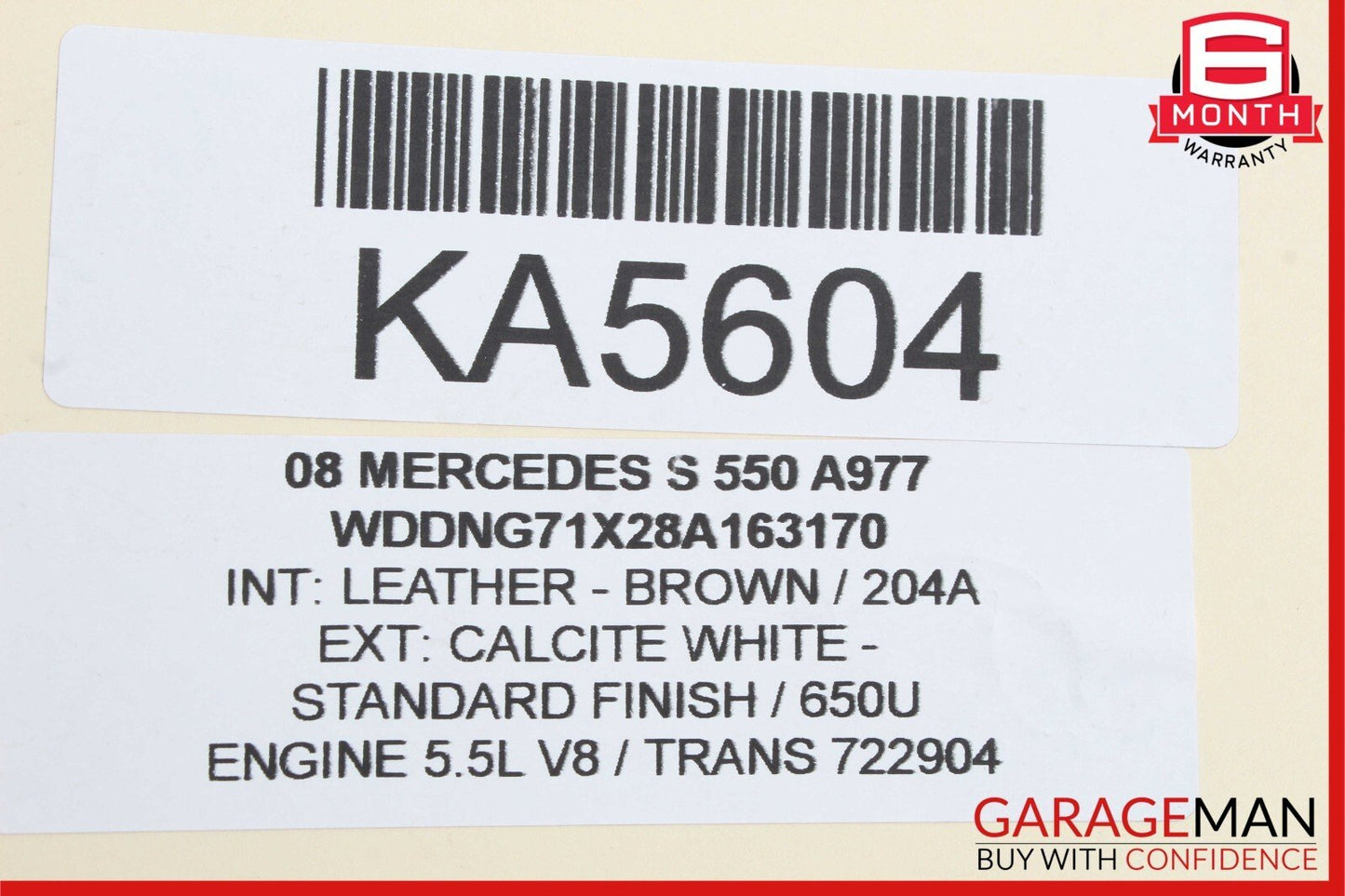 07-13 Mercedes W221 S400 S550 Rear Right or Left Shock Strut Air Airmatic