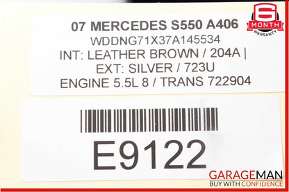 07-13 Mercedes W221 S550 Front Left Driver Side Dash AC A/C Air Vent Trim Brown
