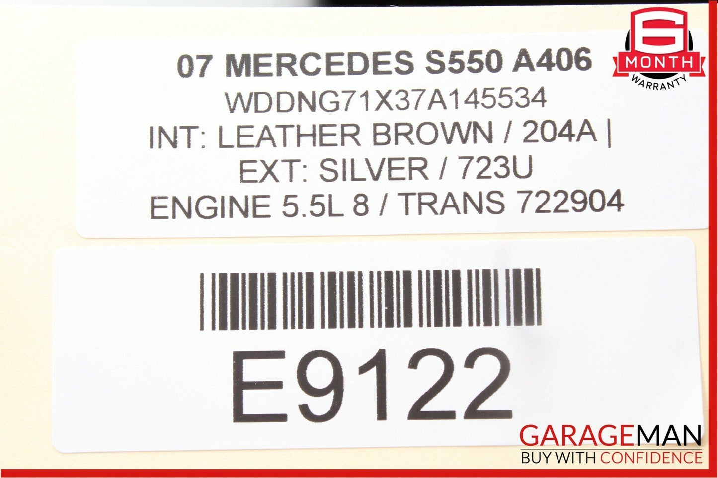 07-13 Mercedes W221 S550 Front Left Driver Side Dash AC A/C Air Vent Trim Brown