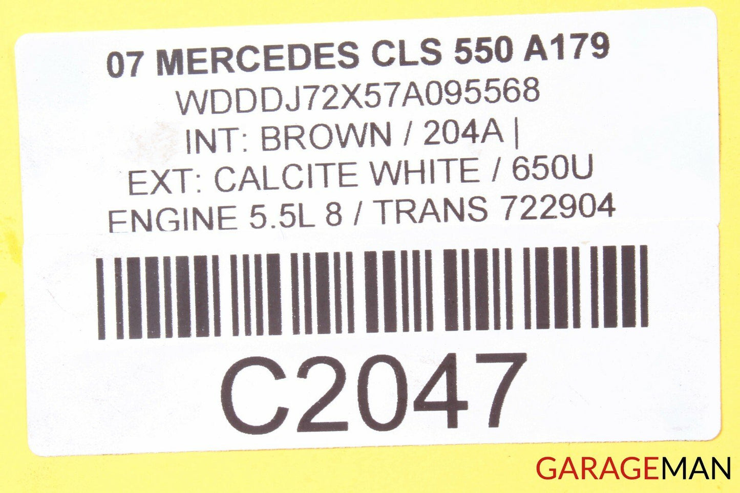 07-11 Mercedes W219 CLS550 5.5L V8 Left Side Engine Motor Cylinder Head OEM