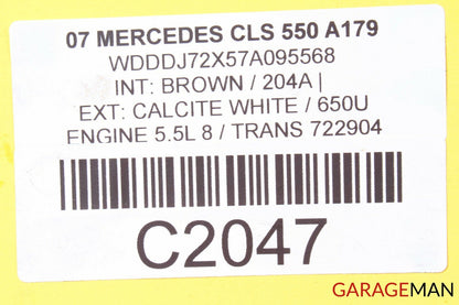 07-11 Mercedes W219 CLS550 5.5L V8 Left Side Engine Motor Cylinder Head OEM