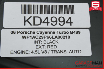 03-10 Porsche Cayenne Turbo 955 Rear Left Driver Door Quarter Window Glass OEM