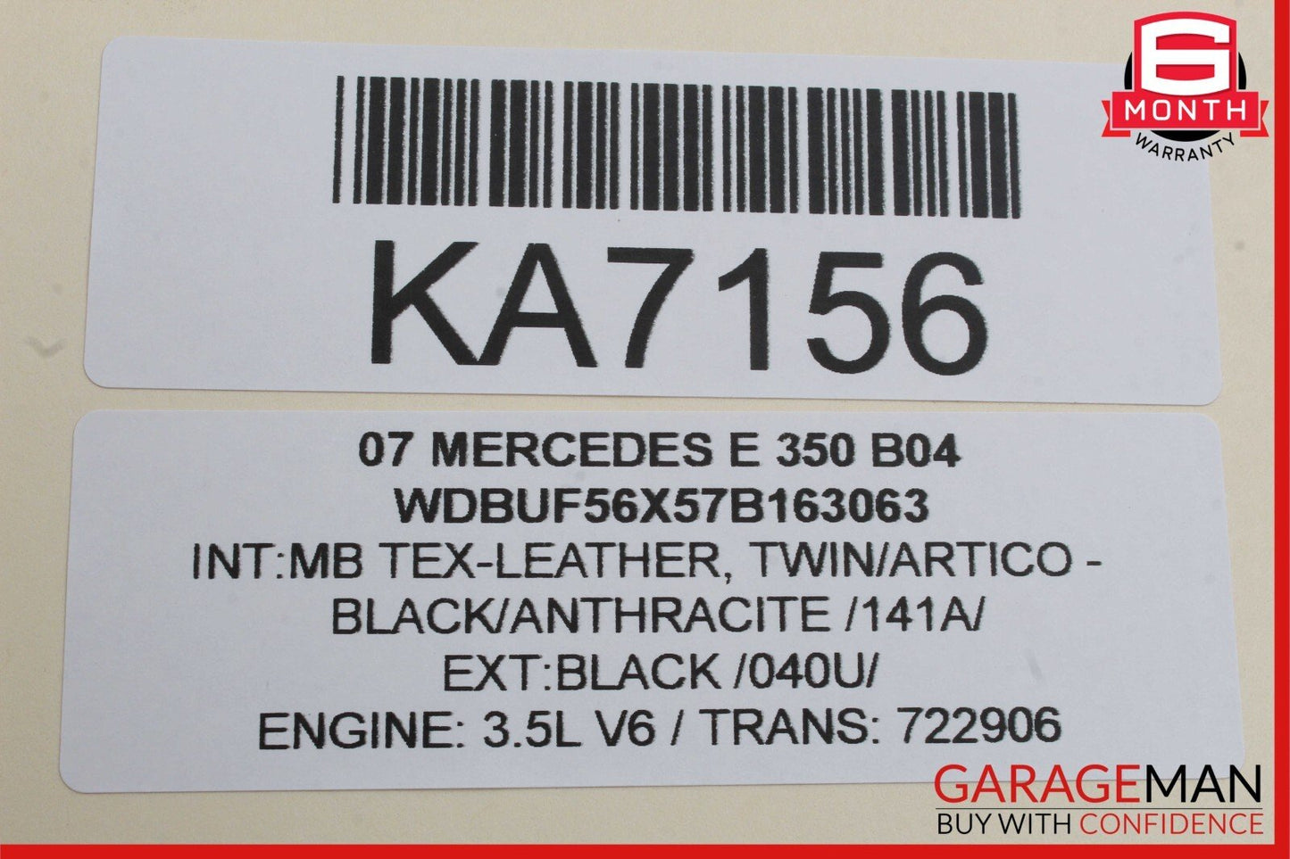 03-09 Mercedes W211 E320 E63 AMG Rear Right Door Window Regulator Motor Unit