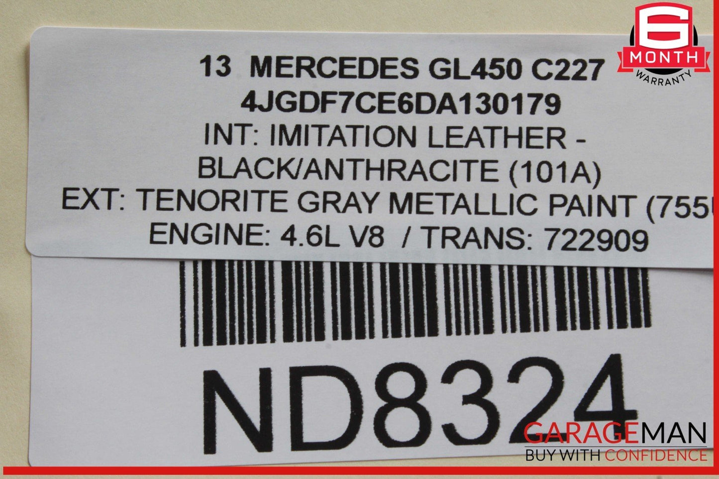 13-19 Mercedes X166 GL450 GLS550 Front Left Driver Side Wing Fender Panel OEM