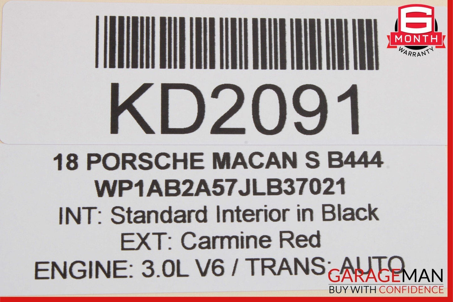 15-18 Porsche Macan Rear Right Passenger Side Wheel Spindle Knuckle Hub Bearing