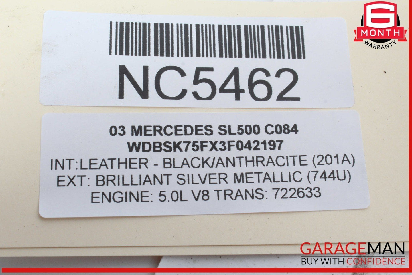03-12 Mercedes R230 SL500 SL55 AMG Right Side Door Lock Latch Actuator OEM