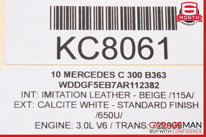 08-14 Mercedes W204 C300 C350 C250 Front Right Door Lock Latch Actuator OEM