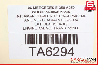 03-09 Mercedes W211 E350 Front Right Side Lower Control Arm Assembly OEM