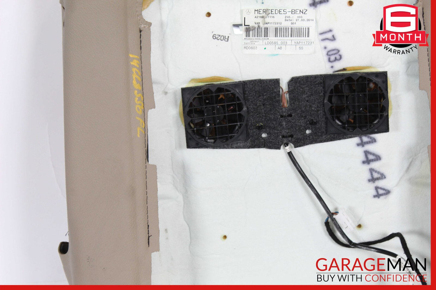 12-14 Mercedes W218 CLS550 Top Upper Seat Cushion Front Left Side OEM