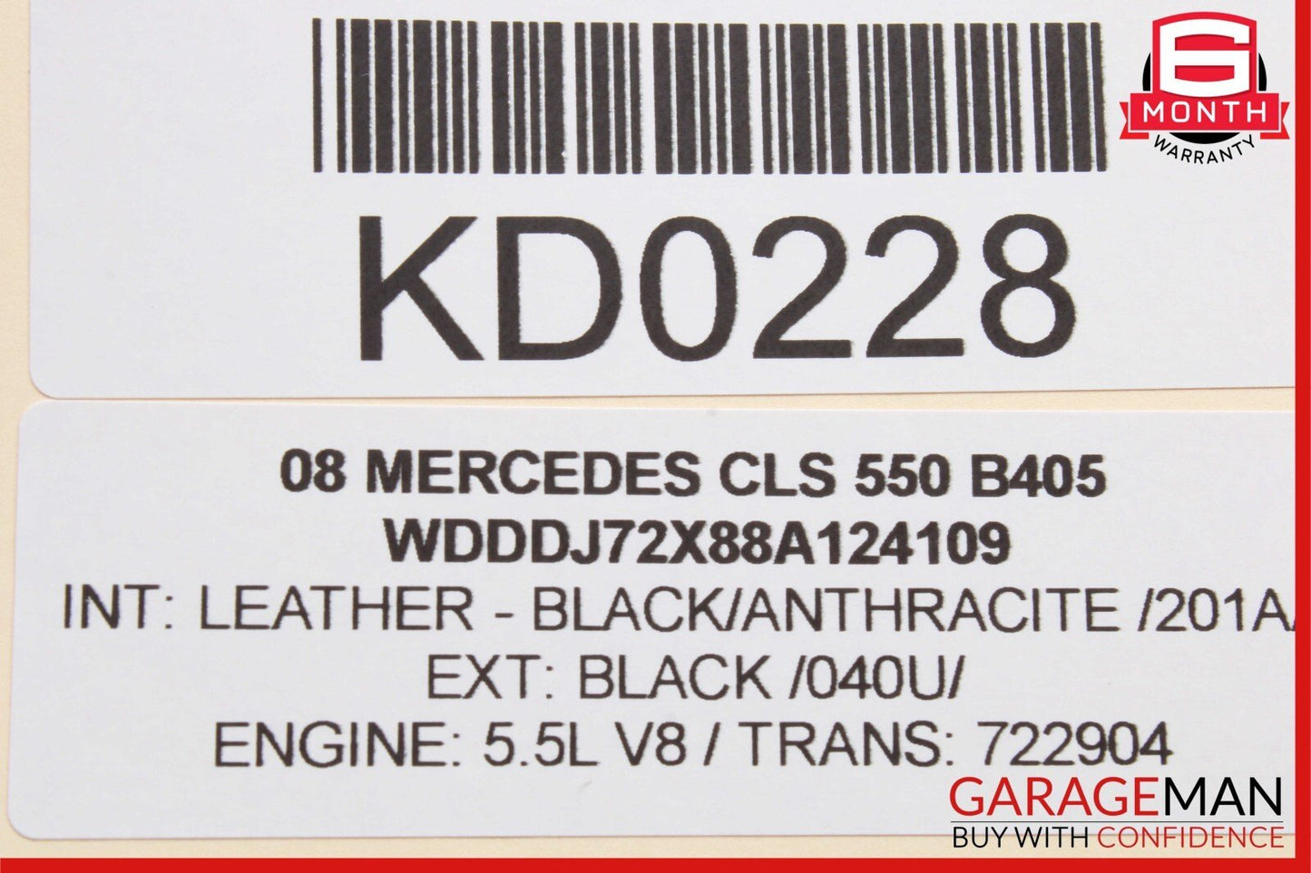 06-11 Mercedes W219 CLS500 CLS550 CLS63 AMG Rear Right Side Door Control Module
