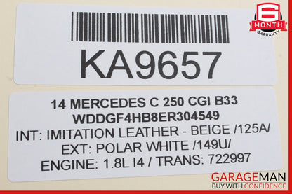 08-14 Mercedes W204 C250 Front Right Side Door Panel Tweeter Speaker Cover OEM