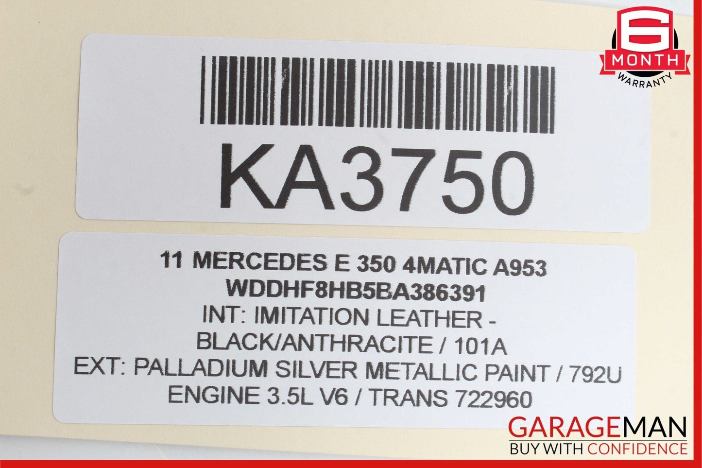 08-16 Mercedes C300 E350 Front Left Side Door Window Regulator Motor Unit