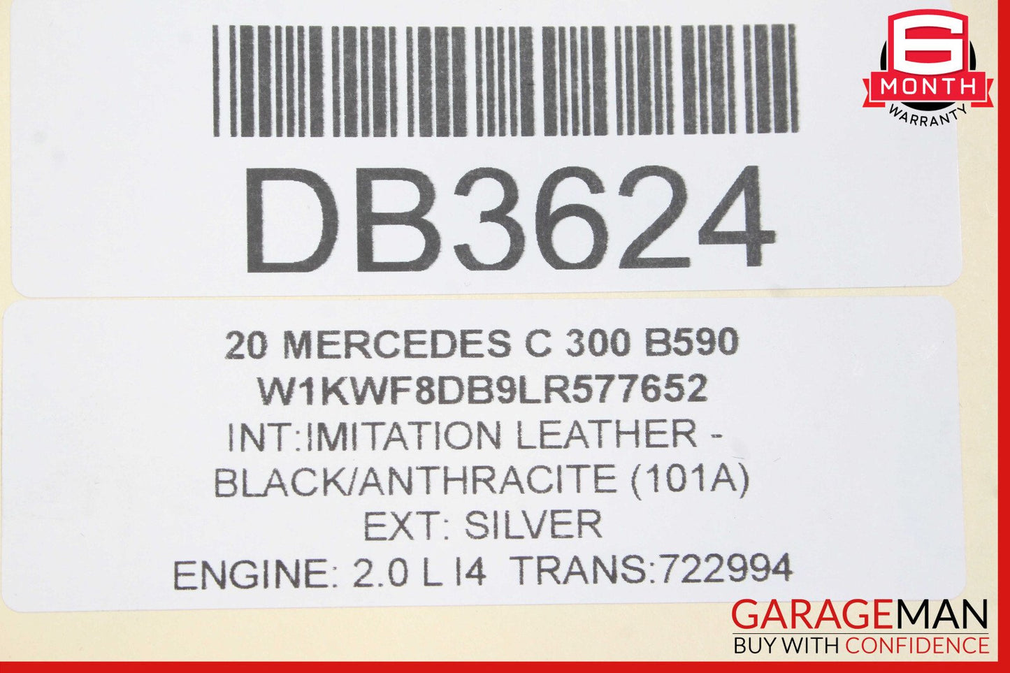 15-20 Mercedes W205 C300 C350e C400 Sedan Rear Left Driver Side Door Shell OEM
