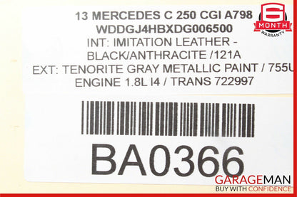 12-14 Mercedes W204 C300 C250 Front Left Driver Side Exterior Door Handle OEM