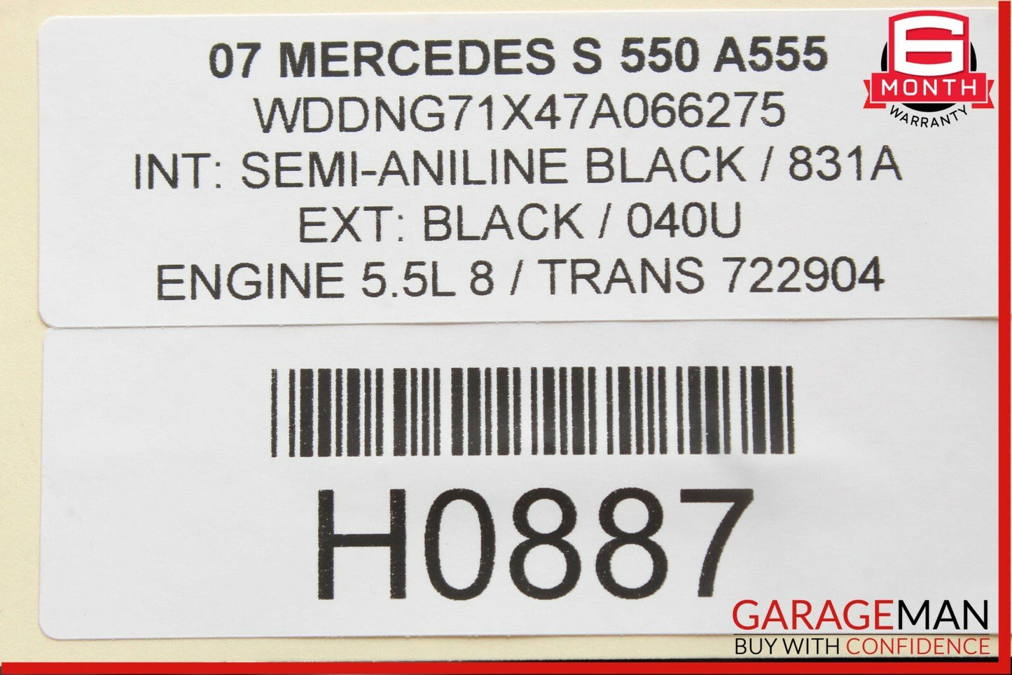 07-09 Mercedes W221 S550 Front Left or Right Side Seat Computer Control Module