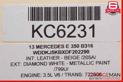 10-15 Mercedes W212 E350 E550 C250 Keyless Go Entry Control Module Unit OEM