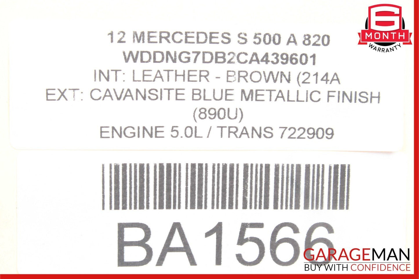 07-13 Mercedes W221 S500 S400 Rear Sam Fuse Box Relay Control OEM
