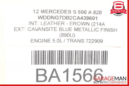 07-13 Mercedes W221 S500 S400 Rear Sam Fuse Box Relay Control OEM