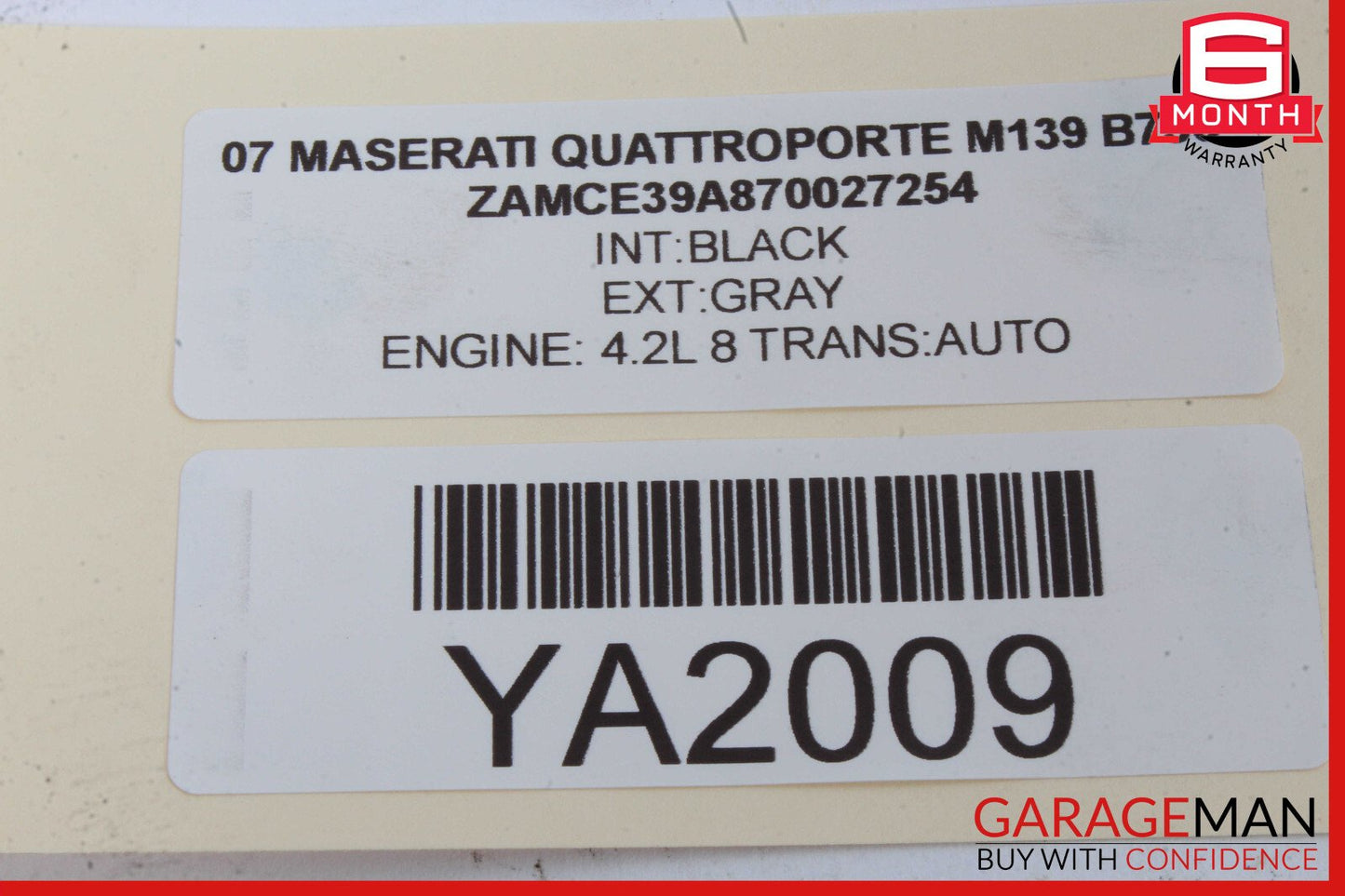 03-13 Maserati Quattroporte M139 Front Left Side Exterior Door Handle OEM