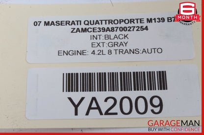 03-13 Maserati Quattroporte M139 Front Left Side Exterior Door Handle OEM