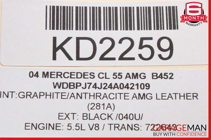 00-06 Mercedes W220 S430 S500 CL55 AMG Top Upper Sunroof Sun Roof Motor Unit