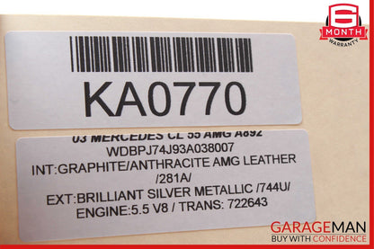 98-06 Mercedes W215 CL55 C320 S500 SL500 S430 Ignition Coil Pack 0001587803 OEM