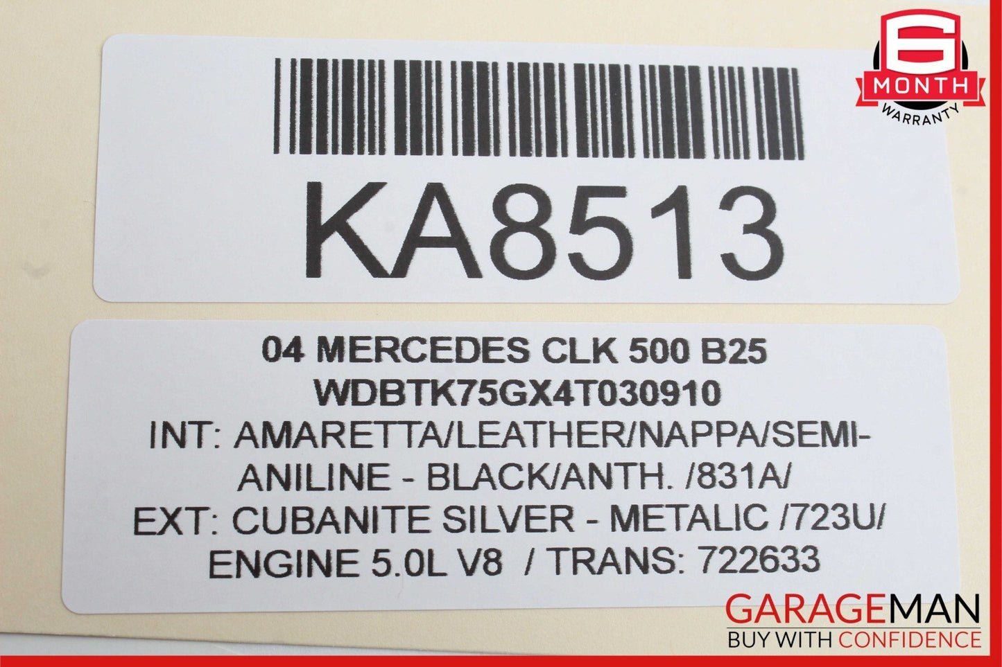 06-09 Mercedes CLK500 E350 CLS500 Front Right Side Foglight Fog Light Lamp