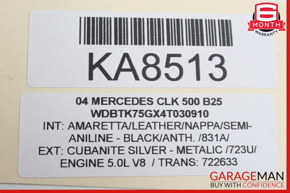 06-09 Mercedes CLK500 E350 CLS500 Front Right Side Foglight Fog Light Lamp