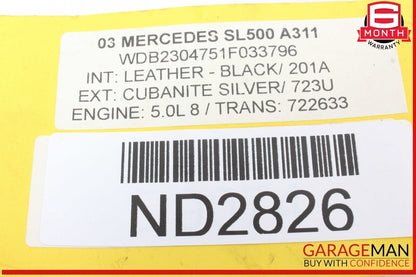 03-12 Mercedes R230 SL500 SL55 AMG Front Left Door Control Module 2308203526 OEM