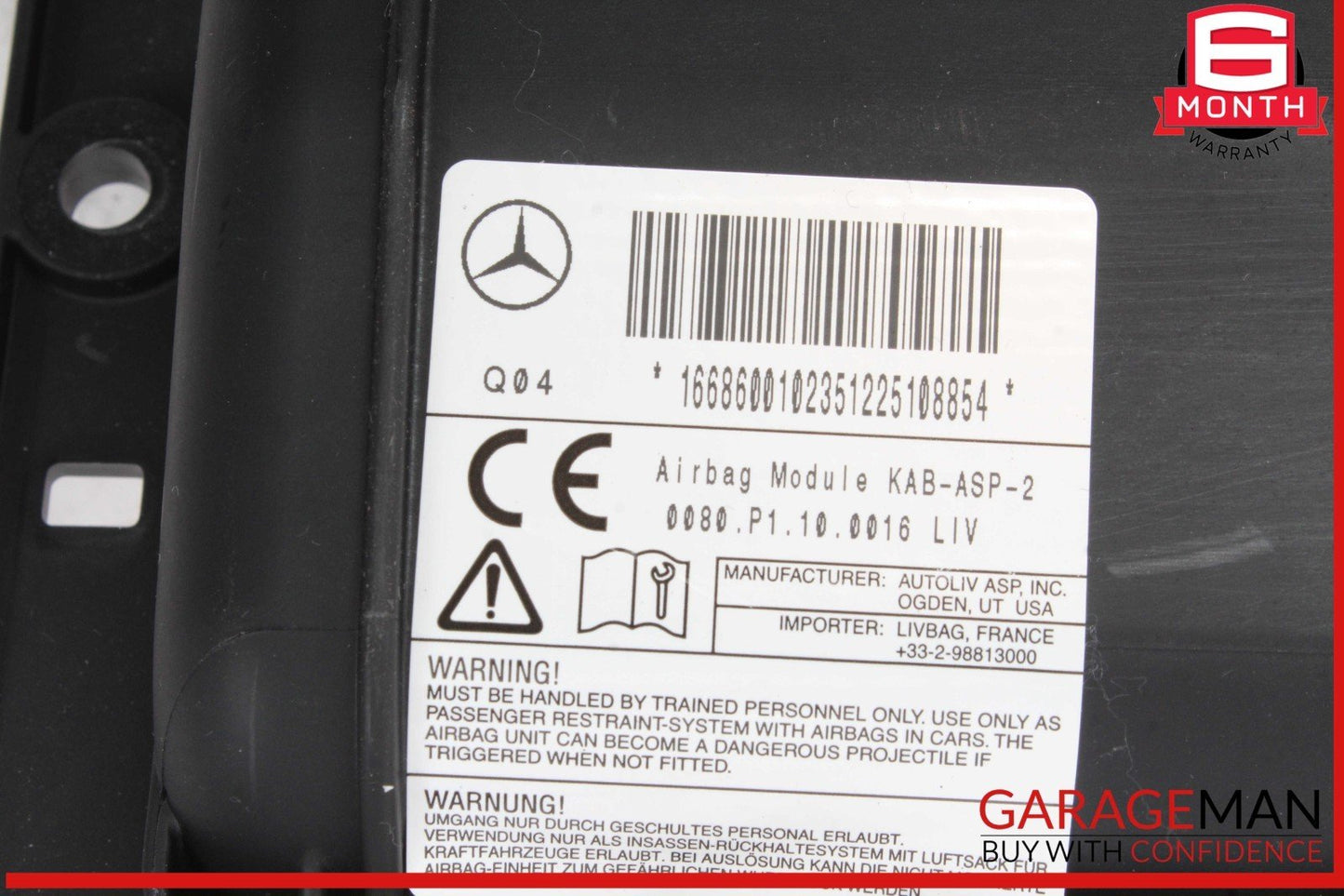 12-19 Mercedes X166 GL450 Front Left Driver Side Knee Air Bag Airbag OEM
