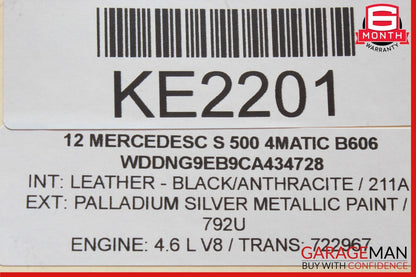 07-13 Mercedes W221 S550 S350 Front Right Side Door Control Module Unit OEM
