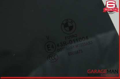 16-22 BMW X1 Rear Right Passenger Side Door Window Glass 7388870 OEM