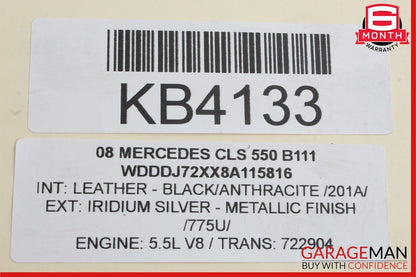 06-11 Mercedes W219 CLS550 Front Right Passenger Door Lock Latch Actuator OEM
