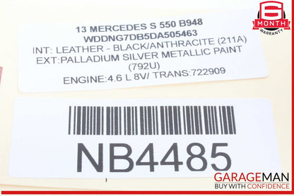 07-14 Mercedes W221 S550 CL550 Rear Left Air Airmatic Suspension Shock Strut OEM