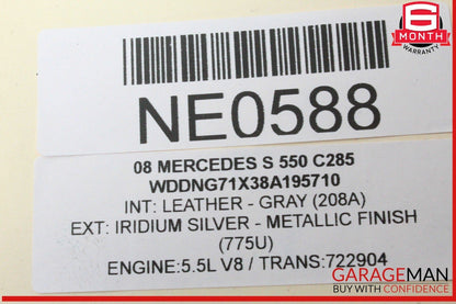 07-09 Mercedes W221 S550 S450 Rear Bumper Parking Sensor Wire Harness PDC Assy