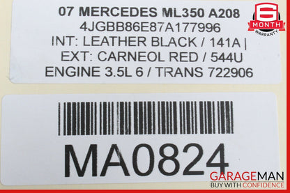 06-13 Mercedes GL450 ML350 ML63 AMG Front Top Overhead Dome Light Map Lamp Grey