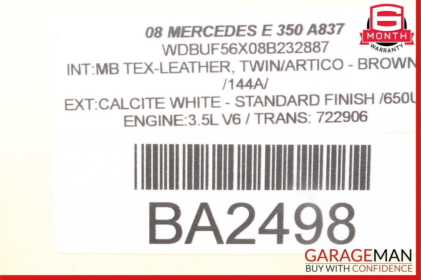 03-09 Mercedes W211 E350 E550 Front Left Driver Side Door Control Module OEM