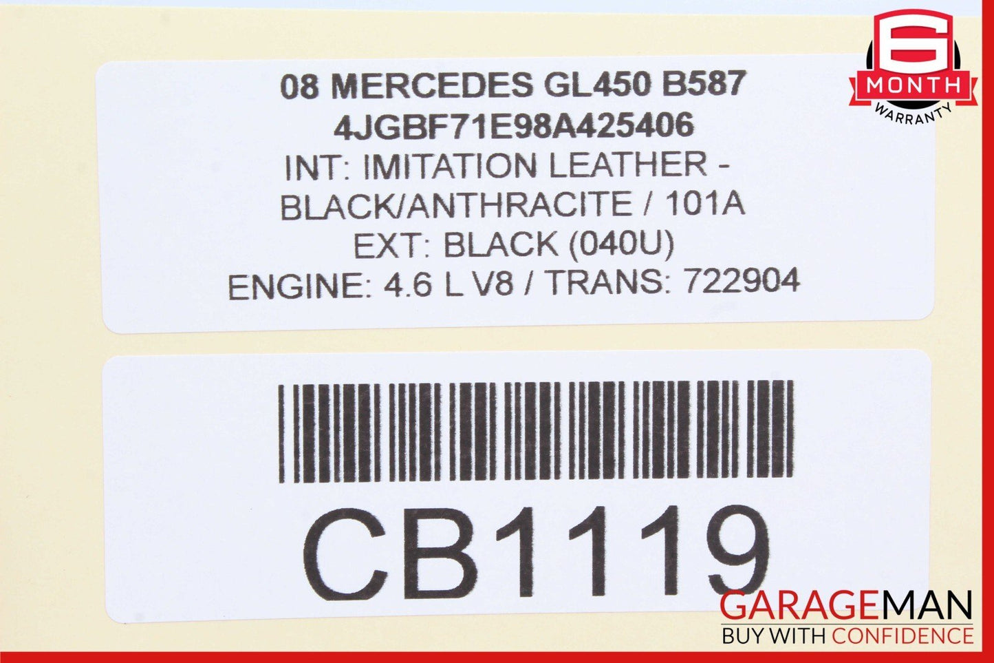 06-12 Mercedes X164 GL550 GL450 Hazard Light Control Switch Panel Module Unit