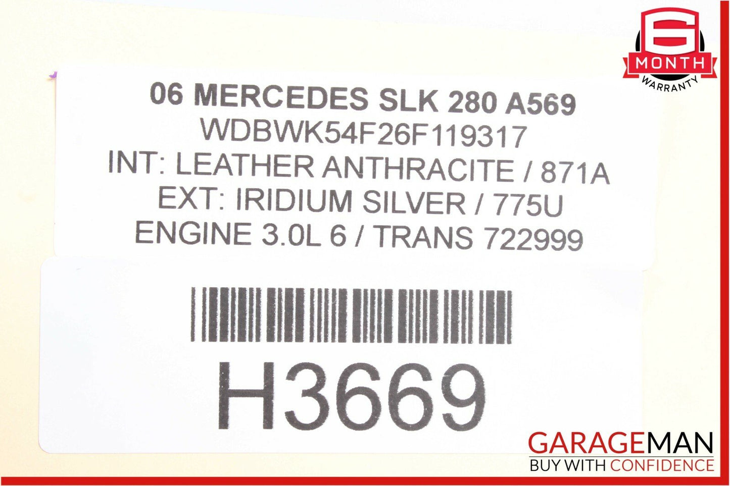 05-11 Mercedes R171 SLK280 Front Right Passenger Side Exterior A Pillar Trim OEM