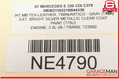 03-09 Mercedes W211 E320 CDI E350 Sirius Satellite Radio Receiver 1698270162 OEM